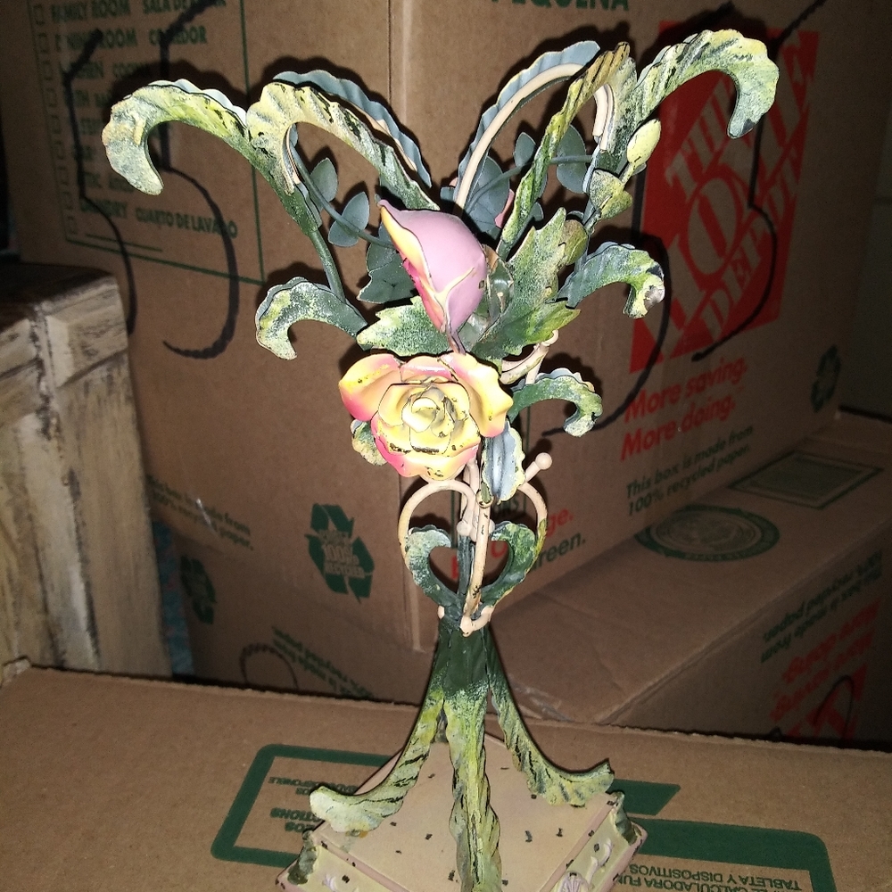 Vintage metal candleholder